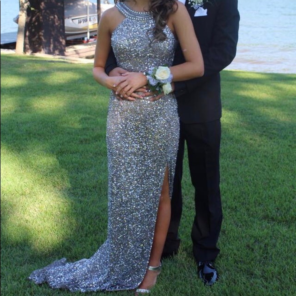 Sequined formal dress